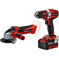 Power X-Change Werkzeug-Set TE-TK 18/2 Li Kit (rot/schwarz, Akku-Bohrschrauber und Akku-Winkelschleifer, Li-Ion-Akku 4,0Ah)
