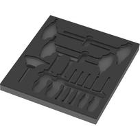 9813 Schaumstoffeinlage für Hex Schraubendreher Set 1, leer schwarz/grau, für Tool Rebel Werkstattwagen