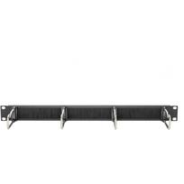 DIGITUS DN-97669 - Kabelmanagementplatte mit Ringen - Rack montierbar - Schwarz, RAL 9005 - 1U - 48,3 cm (19) (DN-97669)