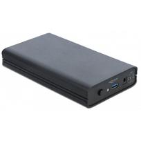 DeLOCK External Enclosure for 3.5 SATA HDD with SuperSpeed USB (USB 3.1 Gen 1) - Speichergehäuse - 3.5 (8.9 cm) - SATA 6Gb/s - 600MBps - USB 3.1 (Gen 1) - Schwarz