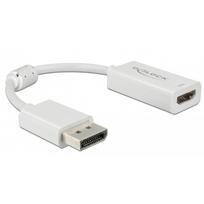 Adapter DisplayPort > HDMI 4K 60Hz mit HDR Funktion passiv (weiß, 10cm)