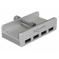Delock Externer USB 3.0 4 Port Hub mit Feststellschraube (64046)