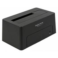 Delock - HDD-Dockingstation Schächte: 1 - SATA 6Gb/s - USB 3,1 (Gen 2) - Schwarz (63958)