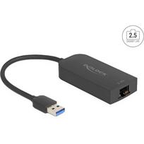 USB Typ-A Adapter zu 2,5 Gigabit, LAN-Adapter schwarz