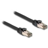 Delock RJ45 Netzwerkkabel Cat.6A U/FTP ultra flexibel mit innerem Metallmantel 15 m schwarz (80245)