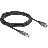 Delock - Stromkabel - 24 pin USB-C (M) zu 8-poliger Steckverbinder magnetisch  3 A - 1,8m - USB-C Power Delivery (60 W) - Anthracite Black (80780)