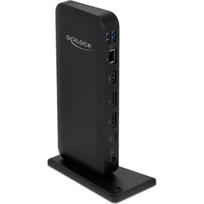 Delock USB Type-C DP 1,4 Docking Station 4K - Dockingstation - USB-C 3,2 Gen 2 - HDMI, DP - 1GbE - 85 Watt (87746)