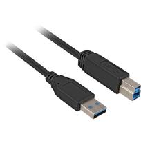 USB 3.2 Gen 1 Kabel, USB-A Stecker > USB-B Stecker (schwarz, 3 Meter)