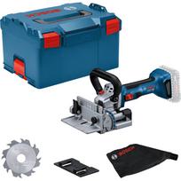 Akku-Flachdübelfräse GFF 18V-22 Professional Solo, 18 Volt, Nutfräse blau/schwarz, ohne Akku und Ladegerät, in L-BOXX