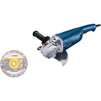 Winkelschleifer GWS 20-230 P Professional (blau, 2.000 Watt, inkl. Diamanttrennscheibe)