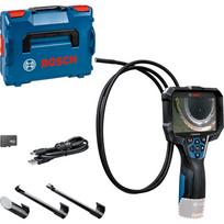 Bosch GIC 12V-5-27 C PROFESSIONAL. Display-Auflösung: 1280 x 720 Pixel, Bildschirmdiagonale: 12,7 cm (5). Video-Auflösung: 1280 x 720 Pixel, Foto Auflösung(en): 1280x720, Blickwinkel (FOV): 75°. Sondendurchmesser: 8,3 mm, Produktfarbe: Schwarz, Blau, Rot, Sondenlänge: 150 cm. Kompatible Speicherkarten: SD, Größe mitgelieferter Speicherkarte: 32GB. Mitgelieferte Kabel: USB Typ-C (0601241402)