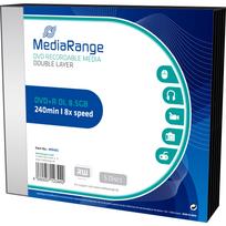 MediaRange - 5 x DVD+R DL - 8,5GB (240 Min.) 8x - Slim Jewel Case (MR465)