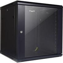 Wandgehäuse SMA-6612, IT-Schrank schwarz, 12HE