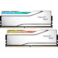 DIMM 32GB DDR5-6800 (2x 16GB) Dual-Kit, Arbeitsspeicher silber, F5-6800J3445G16GX2-TR5S, Trident Z5 Royal Silver, INTEL XMP
