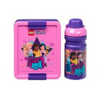 Room Copenhagen LEGO Lunch-Box Set Friends (lila/pink. 2-teilig. mit Trinkflasche)