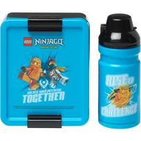 Room Copenhagen LEGO Lunch-Box Set Ninjago Classic (blau/schwarz. 2-teilig. mit Trinkflasche)