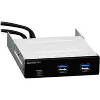 Chieftec MUB-3003C - Anschlüsse am vorderen Bedienfeld des Speicherschachts - USB 3.1 Gen 1 x 2, USB-C - Schwarz