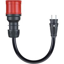 go-e Adapter fr Gemini flex 22 kW, CEE rot Drehstrom 32A > Haushaltssteckdose (schwarz, 30cm)