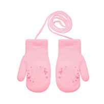BeSNAZZY Megztos kumštinės pirštinės su pašiltinimu R-124DB-Lpink14/14cm