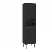 Vitrina VIENA 2D antracitas/juoda