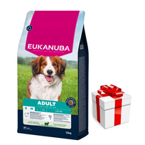 EUKANUBA Adult Small&Medium Breed Rich In Lamb & Rice 12kg + Staigmena Šunui
