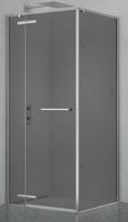 Dušo kabina PRESTIGE 120x90 chrom/pilka be pado