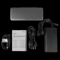 15-in-1 USB-C jungčių stotelė DELTACO, palaiko 3 ekranus, 2x HDMI, DP, USB-C, USB-A, RJ45, SD / USBC-HDMI29 / 1902424