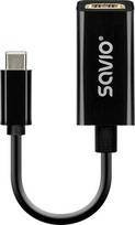 Savio AK-79 USB-C į HDMI Adapteris (M-F), 30Hz, Plastikas