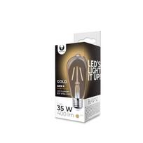 LED kaitrinė lemputė E27 ST64 4W 230V 2200K 400lm COG auksas
