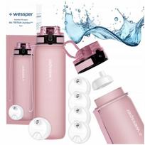 Wessper B4 vandens buteliukas 0,5 l | tritan sportinis buteliukas su filtru + filtrai