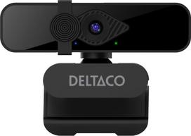 Kompiuterio (WEB) kamera Internetinė kamera DELTACO, 2K QHD su 360° pasisukimu, pakreipiama aukštyn/žemyn, 2MP, black / W-200 / 1902913