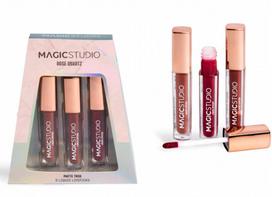 Magic Studio 3 X 2 Ml Matinių Nude Lūpų Dažų Rinkinys Mergaitėms