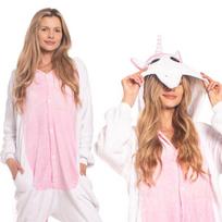 Moteriška Vientisa Pižama Kigurumi Kombinezonas Vienaragis Šviesiai Rožinis 145155 Cm S, S