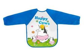 Bocioland seilinukas su rankovėmis.HAPPY COWS BIB mėlyna 5604