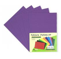 Gofruotas kartonas PENWORD, A4 5 lapai, violetinis