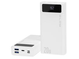 Išorinė baterija 20000mAh QC+PD PB20E balta
