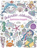 Undinėlės stebuklai spalvinimo knygelė su blizgučių lipdukai