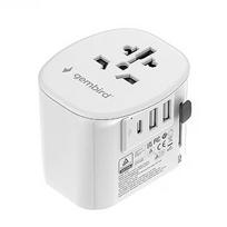 Gembird Grounded universal trav adapter 15W TPA-EU2A1C15-01-W