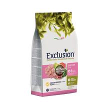 Exclusion Dog Mediterraneo vidutinių veislių šuniukams su vištiena 3 kg | 8011259003041