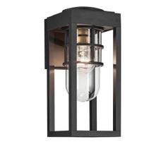 Kichler KL-HONE-S-BKT - Lauko sieninis šviestuvas HONE S 1xE27/60W/230V IP44