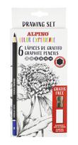 Grafitinių pieštukų rinkinys Alpino Color Experience, 6 vnt + trintukas ir drožtukas