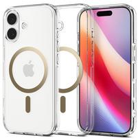 SPIGEN case ULTRA HYBRID MAG compatible with MagSafe for IPHONE 17 clear gold