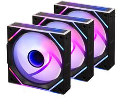 Blackstorm Luna MAG-INF ARGB PWM fan pack, black, 120 mm, 3-pack (LUNA-MAGINF-120MM-BL-3PACK)