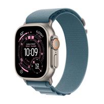 APPLE Apple Watch Ultra 3 (GPS + Cellular) 49 mm natural titanium case and blue Alpine Loop (MEWM4KS/A)
