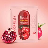 Ampulinės kaukės rinkinys „Jigott Pomegranate Real“ ampulinė kaukė su granatų ekstraktu 5 vnt. 27 ml