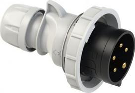 Industrial Plug 5x32A (3P+N+PE) 7h 500V IP67 SHARK black 0252-7 | 9003399134357
