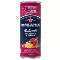 Gaivusis gazuotas gėrimas SANPELLEGRINO MELOGRANO E ARANCIA, 330 ml