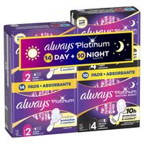 Higieniai paketai Always Platinum Day S2/Night S4/Super/Secure Night, 24 vnt.