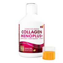 Swedish Nutra - Collagen Menoplus+, skystas jūrinis kolagenas brandesnio amžiaus moterims, 500 ml