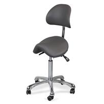Ergonomiška balno formos meistro kėdutė su atlošu Habys Diana So Skin K429 – pilka
